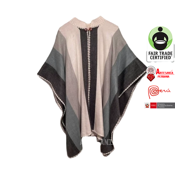 100 hecho a mano abotonado Lana BABY ALPACA