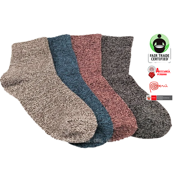 Calcetines tobilleros de alpaca con descuento