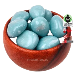 Cristal de angelita 1 Piedra de angelita en tambor