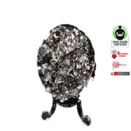 Esfera de pirita de Peru soporte incluido Decoracion del